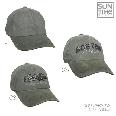GORRA PRELAVADA UNISEX 3PRS002 SUNTIME VERDE SPORT 1030052 - 5