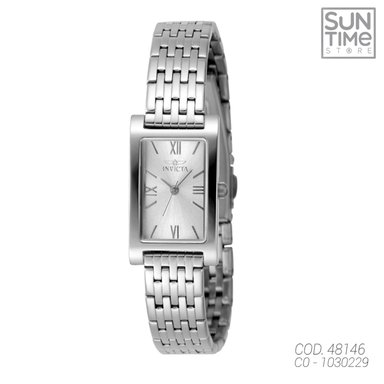 RELOJ ANALOGICO MUJER 48146 INVICTA PLATEADO CLASICO 1030229