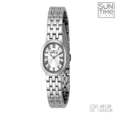 RELOJ ANALOGICO MUJER 48138 INVICTA PLATEADO CLASICO 1030228