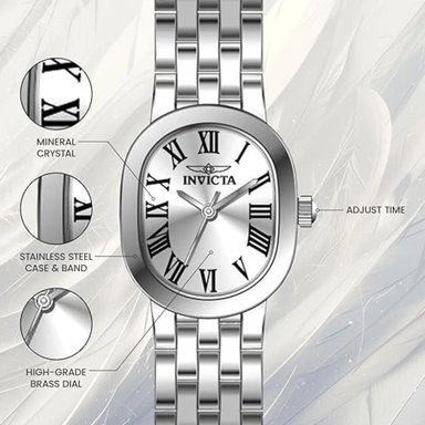 RELOJ ANALOGICO MUJER 48138 INVICTA PLATEADO CLASICO 1030228 - 5