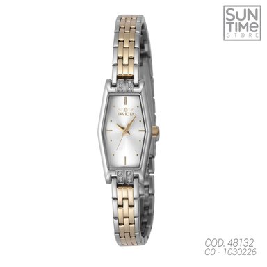 RELOJ ANALOGICO MUJER 48132 INVICTA PLATEADO CLASICO 1030226