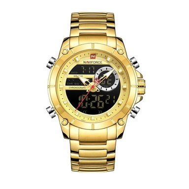 RELOJ ANALOGICO-DIGITAL HOMBRE NF9163 NAVIFORCE DORADO CLASICO 1030938