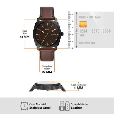 RELOJ ANALOGICO HOMBRE FS5901 FOSSIL MARRON CASUAL 1031018 - 7