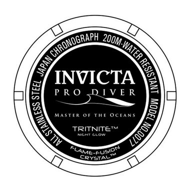 RELOJ ANALOGICO HOMBRE 0077 INVICTA PRO DIVER - 3