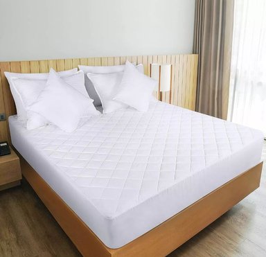 PROTECTOR COLCHÓN AMANECER GR KING ALGODÓN BLANCO ANTIFLUIDOS ACOLCHADO