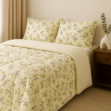 EDREDÓN INVIERNO - ALGODÓN CON PIEL DE CARNERO PREMIUM QUEEN