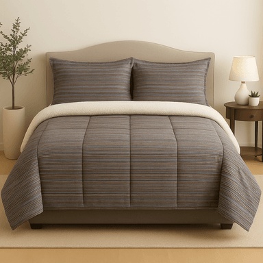 EDREDÓN INVIERNO - ALGODÓN CON PIEL DE CARNERO PREMIUM KING