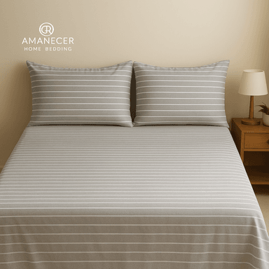 SET DE SÁBANA ESTAMPADA DE ALGODÓN KING