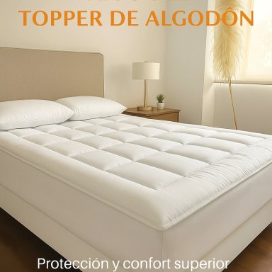 TOPPER PROTECTOR DE ALGODON  KING - 1