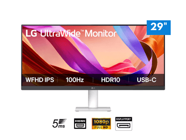 MONITOR LG ULTRAWIDE 29U531A-W, 29', WFHD, IPS, 100HZ, HDMI, DP, HDR10, USB-C - 1