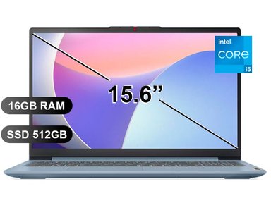 LAPTOP LENOVO IDEAPAD SLIM3 15IAH8, I5-12450H, 16GB RAM, 512GB SSD, 15.6' TOUCH, SIN WINDOWS (83ER00NKLM) - 1