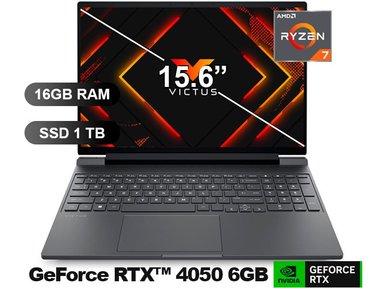 LAPTOP HP VICTUS GAMING 15-FB3013LA R7-8845HS, 16GB RAM, 1TB SSD, RXT4050-6GB, SIN WINDOWS, 15.6' (BF9V4LA) - 1