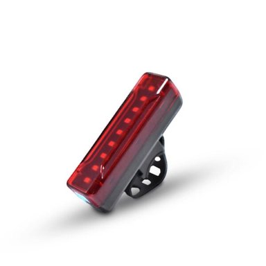 LUZ POSTERIOR LED NR69 RECTANGULAR USB NITEK PARA BICICLETA