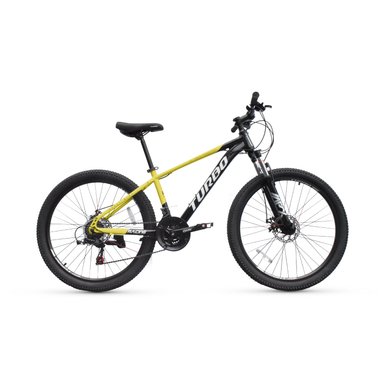 BICICLETA DE MONTAÑA TURBO RACING ARO 24 21V AMARILLO