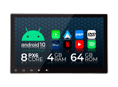 AUTORADIO ANDROID OZ TUNNING BLUETOOTH PX6 UNIVERSAL 10.1' DVD 2 DIN - 1