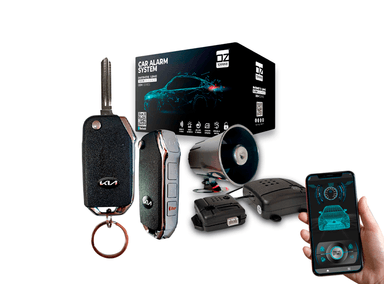 ALARMA OZ TUNNING AUTO BLUETOOTH APP FLIP CONTROL MODERNO 150 M LLAVE SIERRA TIPO KIA