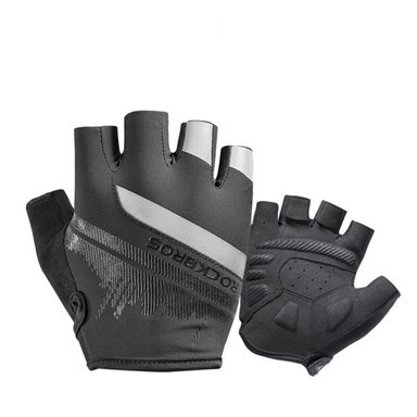 GUANTES ROCKBROS S247 NEGRO DEPORTIVOS CICLISMO MOTO
