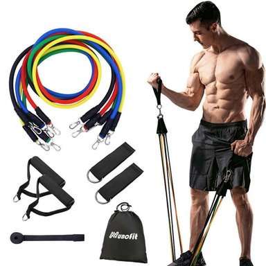 SET BANDAS NUBOFIT RESISTENCIA ENTRENAMIENTO CROSSFIT YOGA FITNESS