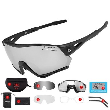LENTES CICLISMO X-TIGER EXS3-01 POLARIZADOS FOTOCROMÁTICOS