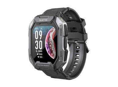 SMARTWATCH SPOVAN C20 MONITOR SALUD PODOMETRO MULTISPORT NEGRO