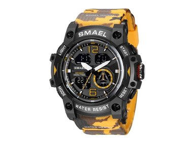 RELOJ SMAEL HOMBRE ANÁLOGO DEPORTIVO 8007 CAMUFLAJE RESINA