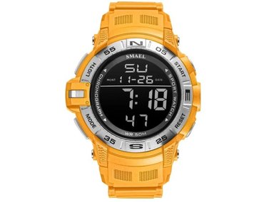 RELOJ SMAEL HOMBRE DIGITAL DEPORTIVO 1511 AMARILLO