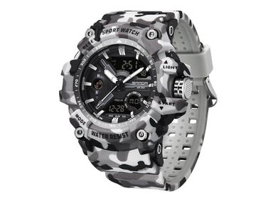 RELOJ SANDA HOMBRE ANÁLOGO DIGITAL DEPORTIVO 3355 CAMUFLAJE
