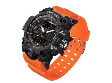 RELOJ HOMBRE SANDA 6126 NARANJA ANÁLOGO-DIGITAL