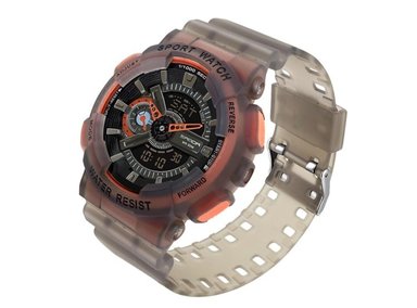 RELOJ SANDA HOMBRE ANÁLOGO DEPORTIVO 3029 ROJO FLUORESCENTE
