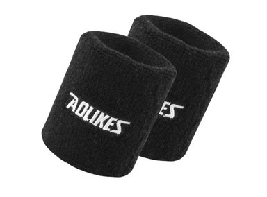 MUÑEQUERAS AOLIKES DEPORTIVAS A 0235 ABSORBENTE NEGRO