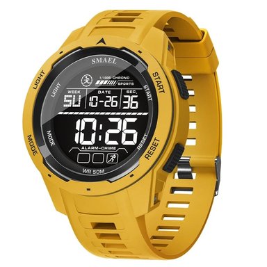 RELOJ DEPORTIVO SMAEL 8105 DIGITAL AMARILLO