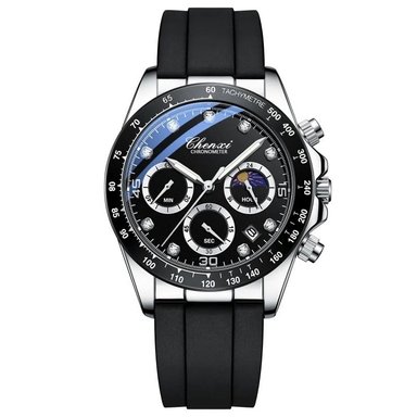 RELOJ LUJO CHENXI 958B CRONOGRAFO NEGRO