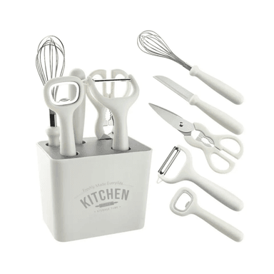 JUEGO DE UTENSILIOS DE COCINA CON SOPORTE 6 PIEZAS