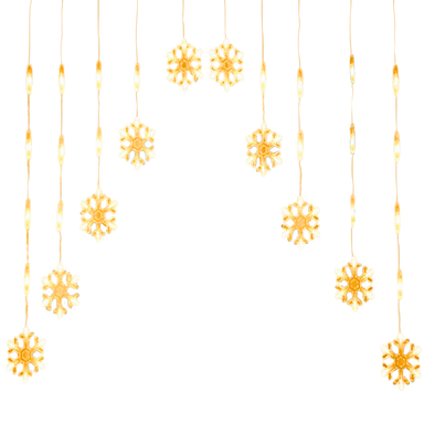 CORTINA DE LUZ LED INSPIRA CORP COPO DE NIEVE GUIRNALDA DE DECORACIÓN
