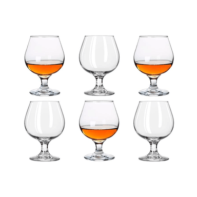 SET DE 6 COPAS PARA BRANDY CUELLO CORTO 260ML