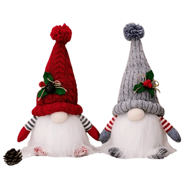 PACK 2 MUÑECOS NAVIDEÑOS INSPIRA MULTICOLOR GNOMOS GORRO NAVIDEÑO LUZ LED