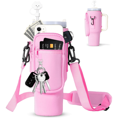 BOLSA DE TRANSPORTE PARA VASO TÉRMICO CON BOLSILLO