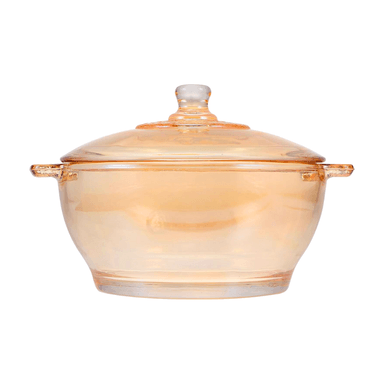 CACEROLA CON TAPA DE VIDRIO OLLA DE VIDRIO DE 1000ML DORADO