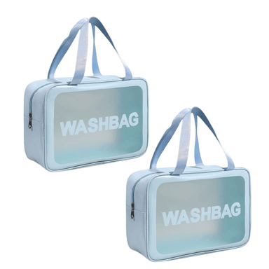 PACK DE 2 ESTUCHES NECESER GRANDE IMPERMEABLE CON ASA