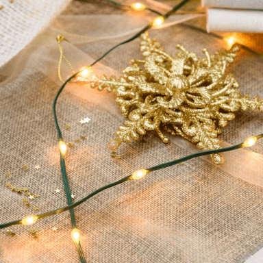 SET DE 4 GUIRNALDAS DE LUCES LED IMPERMEABLE NAVIDAD CABLE VERDE - 5