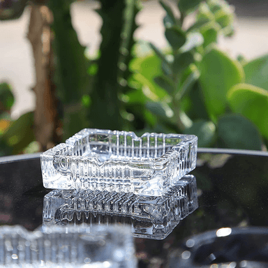 SET DE 2CENICEROS CUADRADOS DE CRISTAL - 6