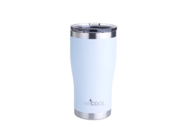 TAZA TERMICA 590 ML ACERO INOXIDABLE CELESTE