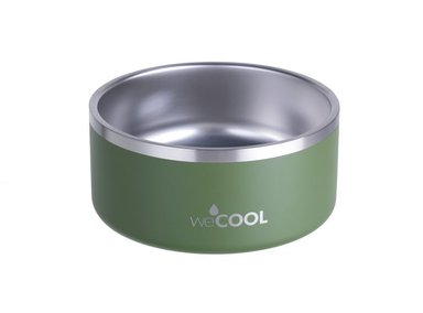 BOWL ACERO INOXIDABLE PERRO DB202 DOG 64OZ- VERDE WECOOL