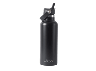 BOTELLA WECOOL 650ML TÉRMICA TAPA CON PICO NEGRO