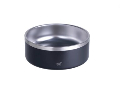 DOG BOWL DE ACERO INOXIDABLE 32OZ- NEGRO - 2