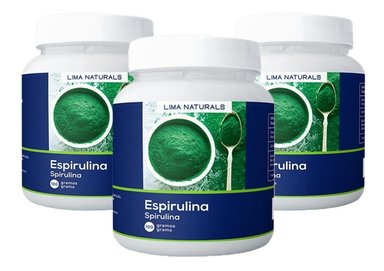 PACK 3 POMOS LIMA NATURALS ESPIRULINA 100 G