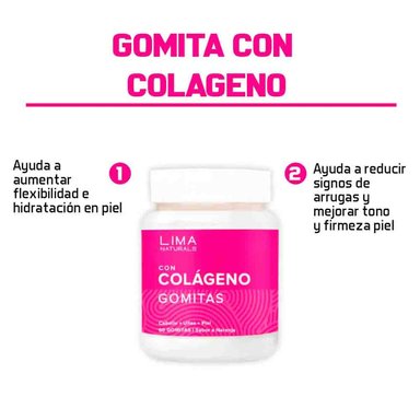 GOMITAS LIMA NATURALS 60 UNIDADES CON COLÁGENO SABOR NARANJA - 2