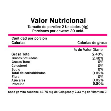 GOMITAS LIMA NATURALS 60 UNIDADES CON COLÁGENO SABOR NARANJA - 3