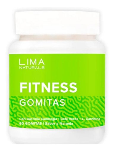 GOMITAS FITNESS SABOR NARANJA LIMA NATURALS 60 UNIDADES