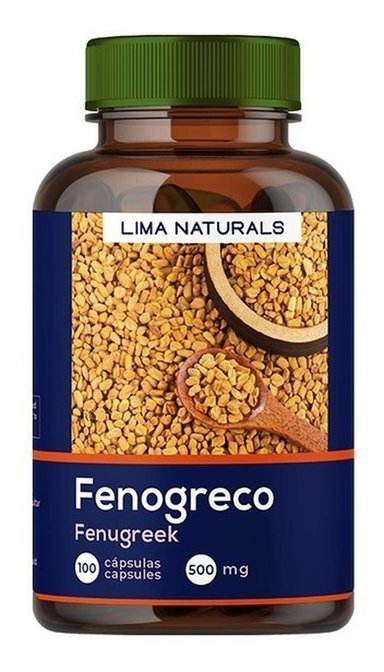 01 FRASCO LIMA NATURALS FENOGRECO 100 CÁPSULAS